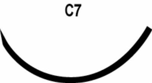 Image 1 of LOOK Suture with Needle Nonabsorbable Black Monofilament