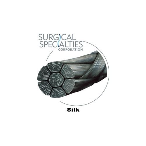 Image 2 of Silk Suture Black Braided Reverse Cutting