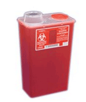 14 Quart Sharps Container with Chimney Top 8881676434