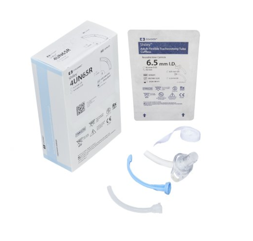 Shiley Flexible Trach Tube components and packaging