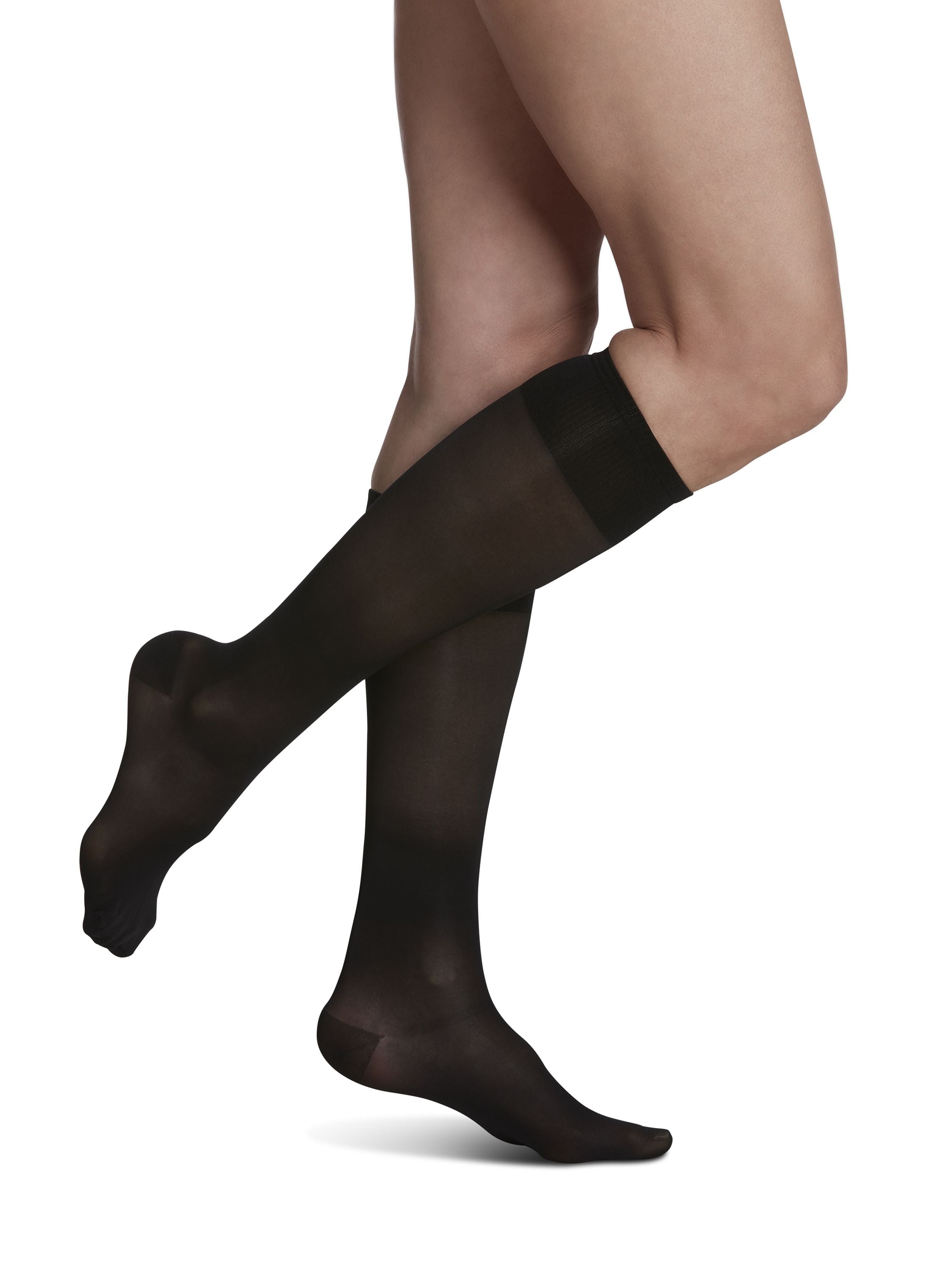 Sigvaris 120C Sheer Fashion Knee High Closed Toe 15-20 mmHg Compression Socks