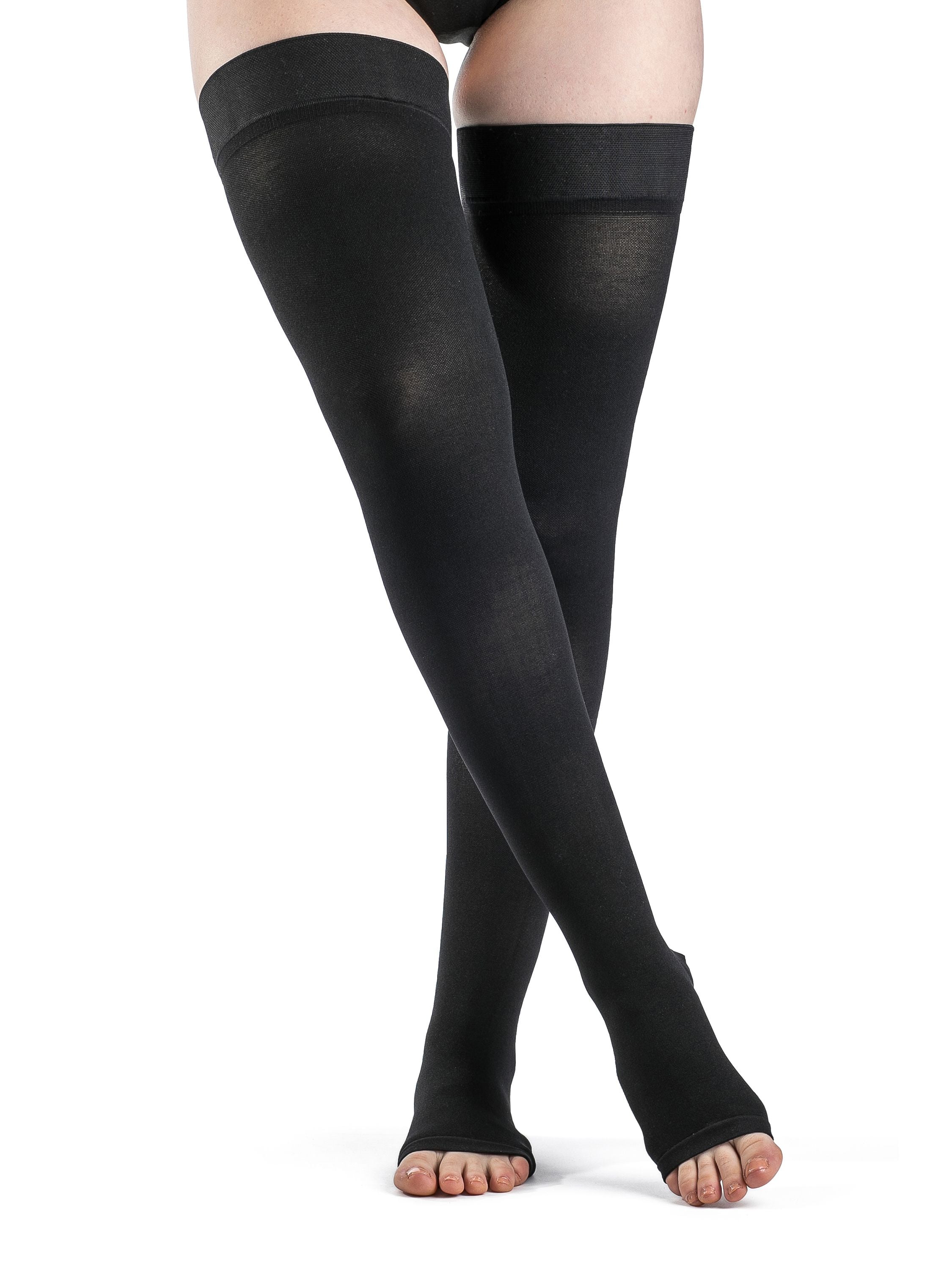 Sigvaris 973N Access Series Thigh High Open Toe 30-40 mmHg Compression Stockings