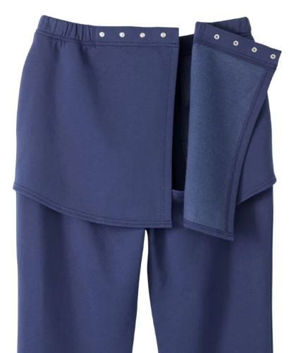 Image 2 of Silverts Men's Open Back Fleece Pant
