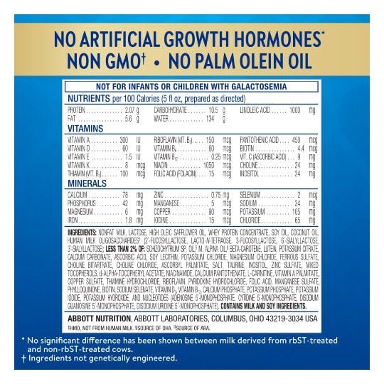 Nutrition Facts and Ingredients