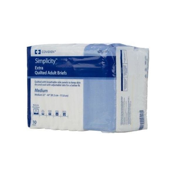 Simplicity Extra Quilted Adult Briefs Moderate Absorbency