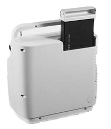 SimplyGo Battery inserted into the battery slot of the SimplyGo