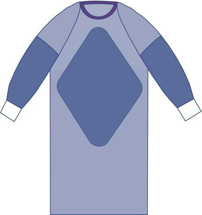 Sirus Fabric-Reinforced Gowns, Nonsterile, Size XL or 2XL