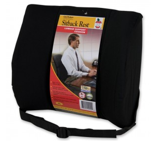 SitBack Standard Back Support Cushion - Black