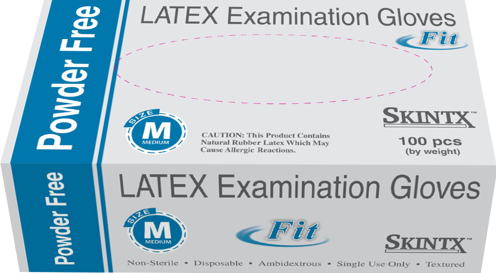 Image 2 of SKINTX Latex Powder-Free Exam FIT Gloves