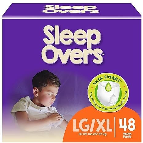 Image 1 of Cuties SleepOvers Youth Pants Child Diaper Briefs