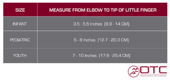 OTC Size Chart