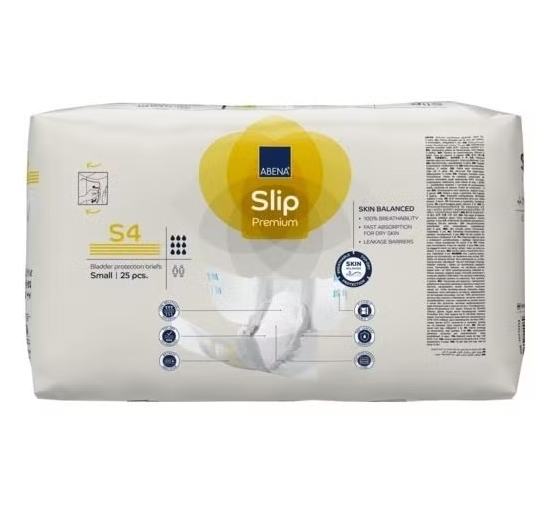 S4 Adult Diapers, Back of Package