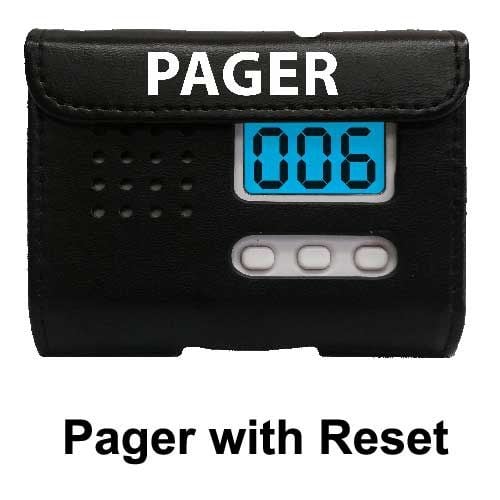 Pocket Pager with Reset Button