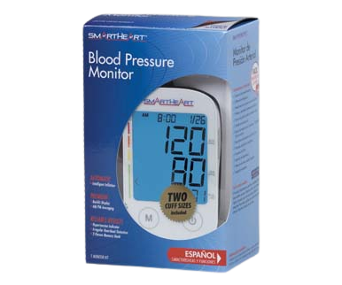 Smartheart Automatic Digital Blood Pressure Arm Monitor 01-554 package.