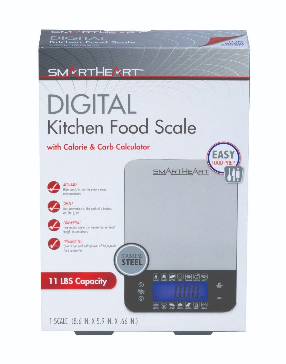 SmartHeart Premium Stainless Steel Digital Food Scale