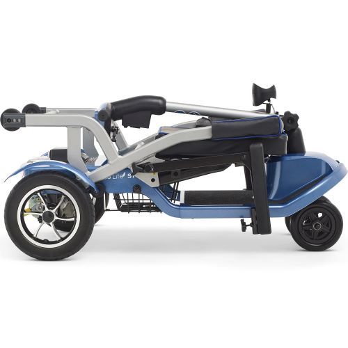 Folded Blue Scooter