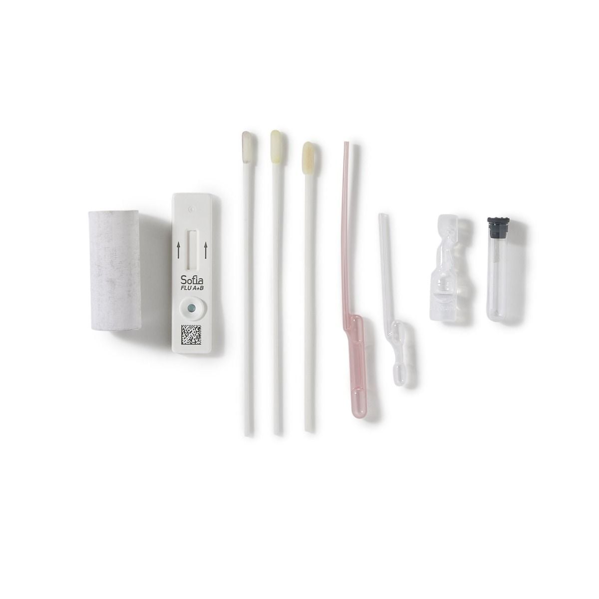 Components of the Sofia Influenza Test Kit