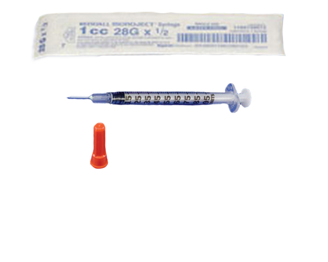 Monoject Insulin Syringe and Needle SoftPack