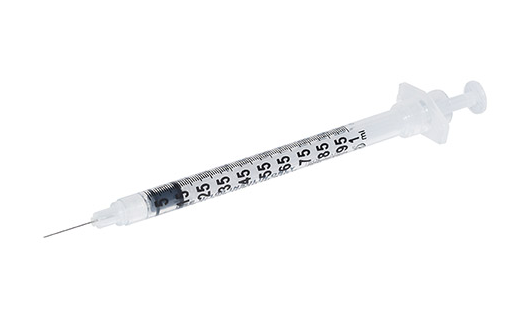 SOL-CARE 1 mL Insulin Safety Syringe - Fixed Needle