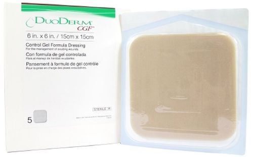 Image 1 of DuoDERM CGF Border 187971 | Square. Size: 4 x 4 Inch