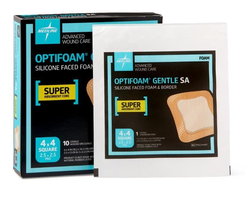 4x4 Inch Square Dressing Box And Packet