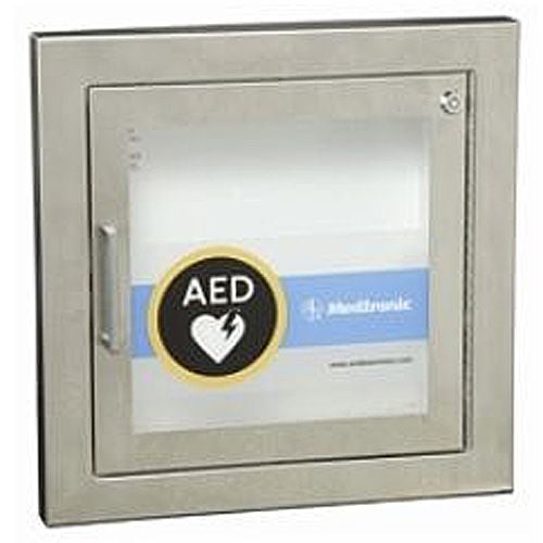 Image 1 of Stainless Steel Recessed AED Cabinet with Alarm