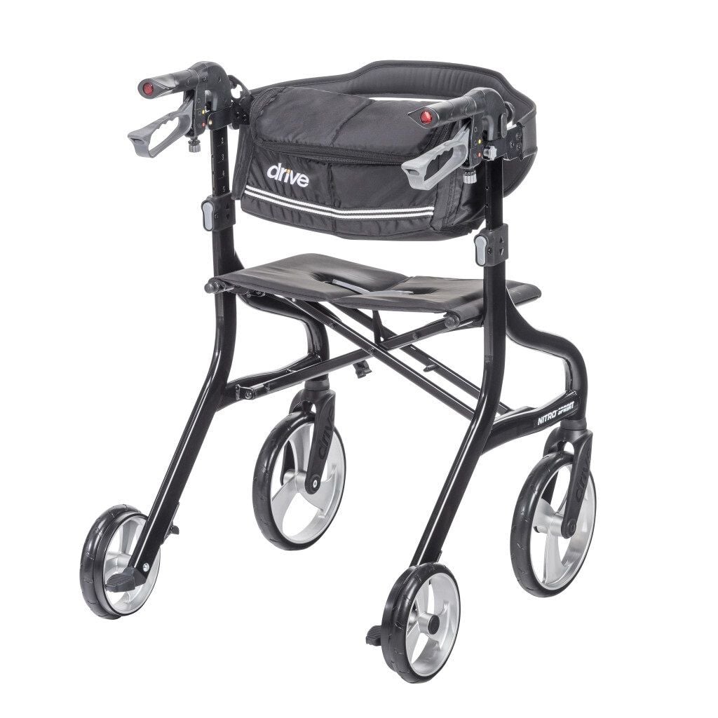 Standard Black with Bag Attached to Handles