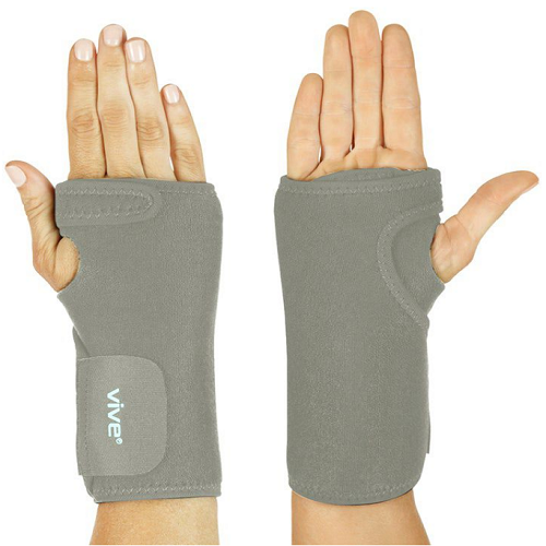 The Vive Carpal Tunnel Standard Wrist Brace in gray.