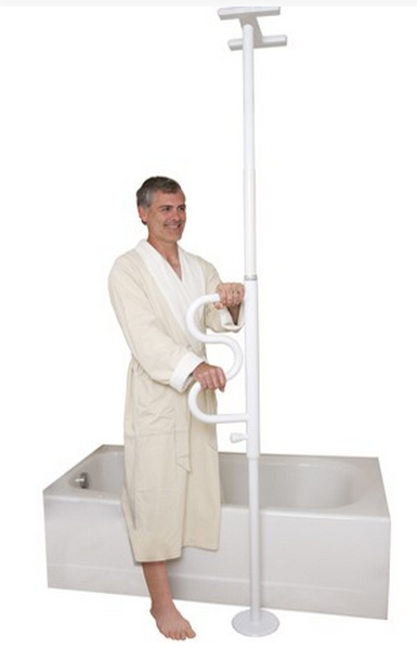 Curved Grab Bar Pole