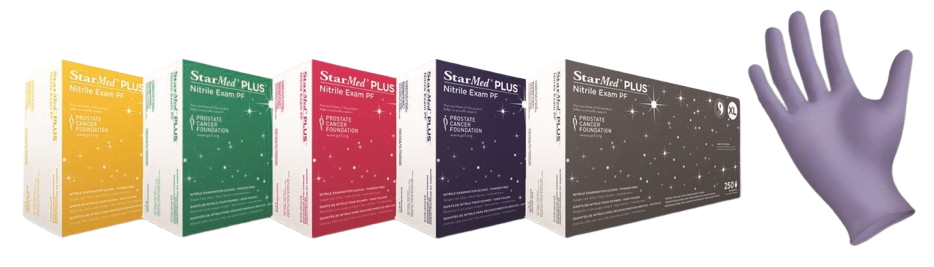 StarMed Plus Nitrile Exam Gloves Come in Sizes X-Small to X-Large