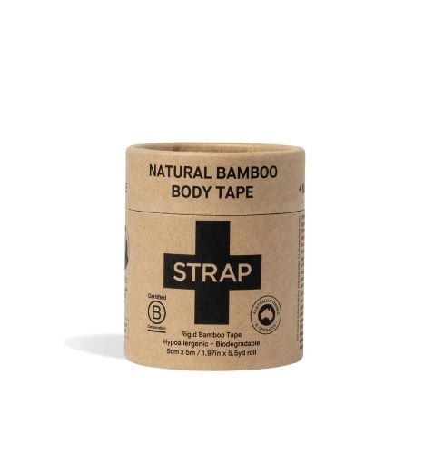 Strap Bamboo Body Tape in beige.