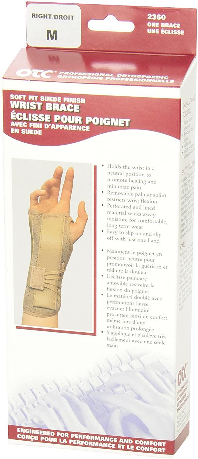 Image 4 of OTC Suede Finish Wrist Brace