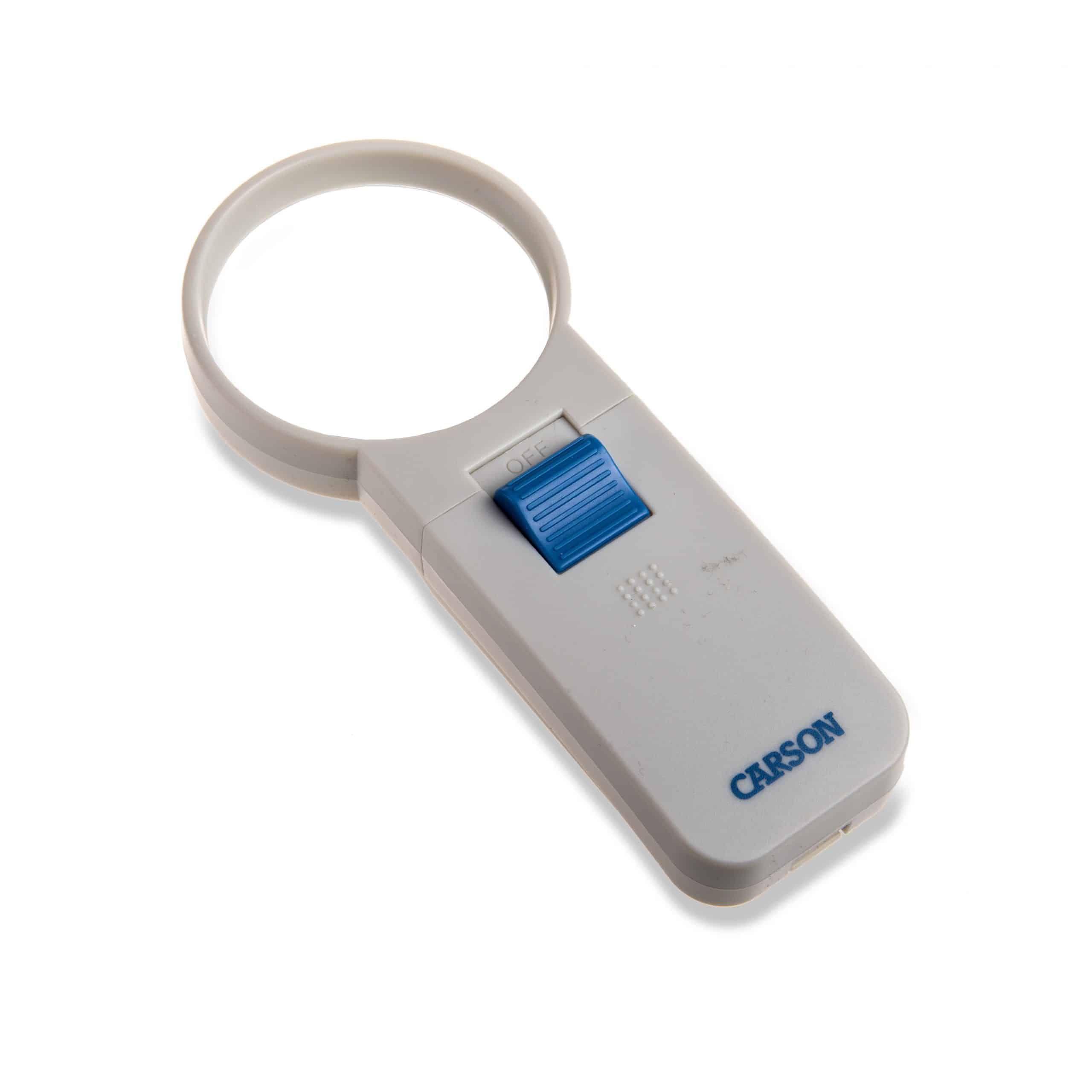 Image 1 of Carson Optical Round LED Lighted 5x Magnifier, 2.5-Inch
