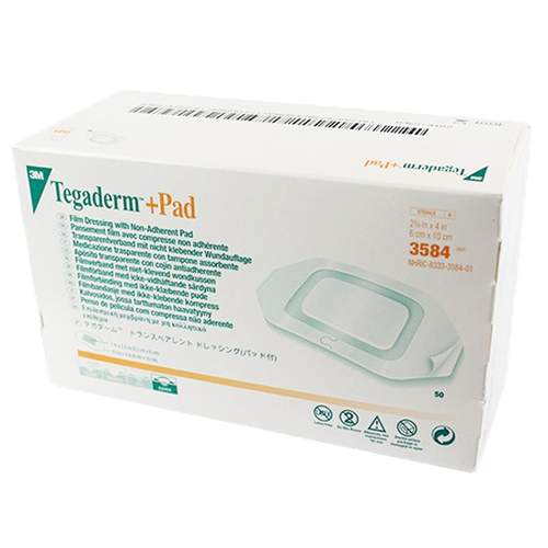 3M Tegaderm +Pad Transparent Dressing Box