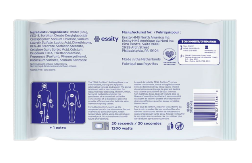 The back of the ProSkin Glove's packaging.