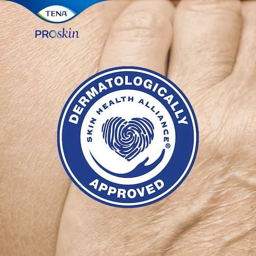 TENA Moderate Regular Incontinence Pads are Dermatologically Approved for Skin Health