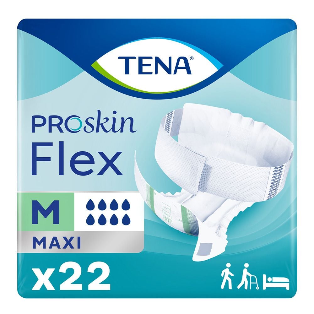 TENA ProSkin Flex Maxi Belted Adult Incontinence Briefs, Heavy