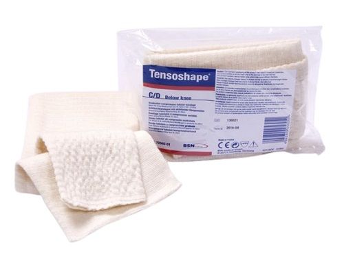 Tensoshape Stockings in and out of their packaging.