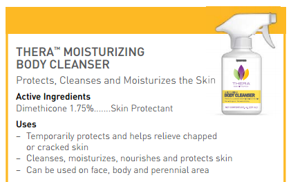 Thera Moisturizing Body Cleanser Features