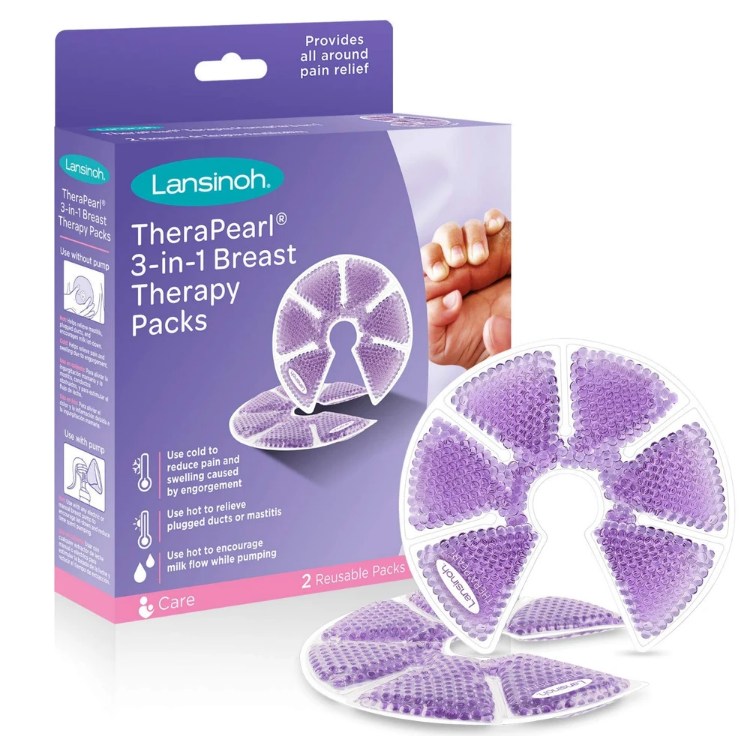 Image 1 of Lansinoh TheraPearl 3-in-1 Breast Therapy Gel Packs 