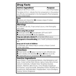 Theraworx Relief Foam Ingredients