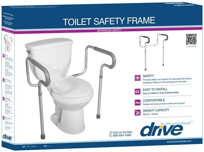 Image 3 of Drive Toilet Safety Frame Adjustable