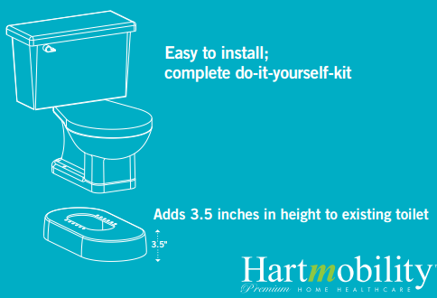Toilevator Toilet Riser Product Diagram