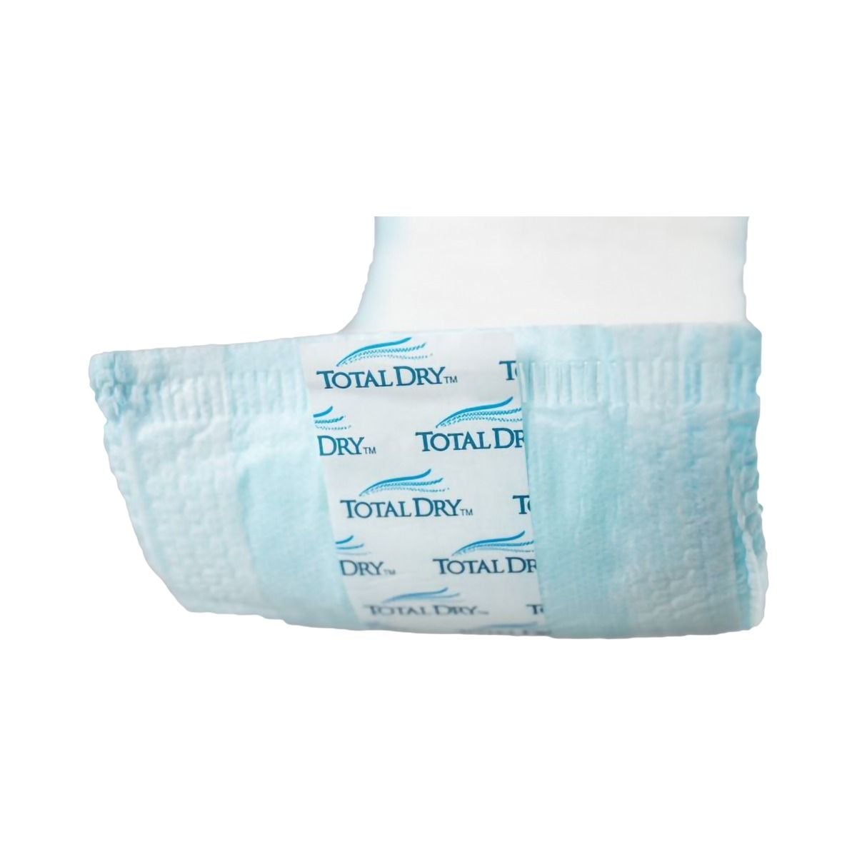 Adhesive Strip on TotalDry Brief Liner Keeps Pad in Place