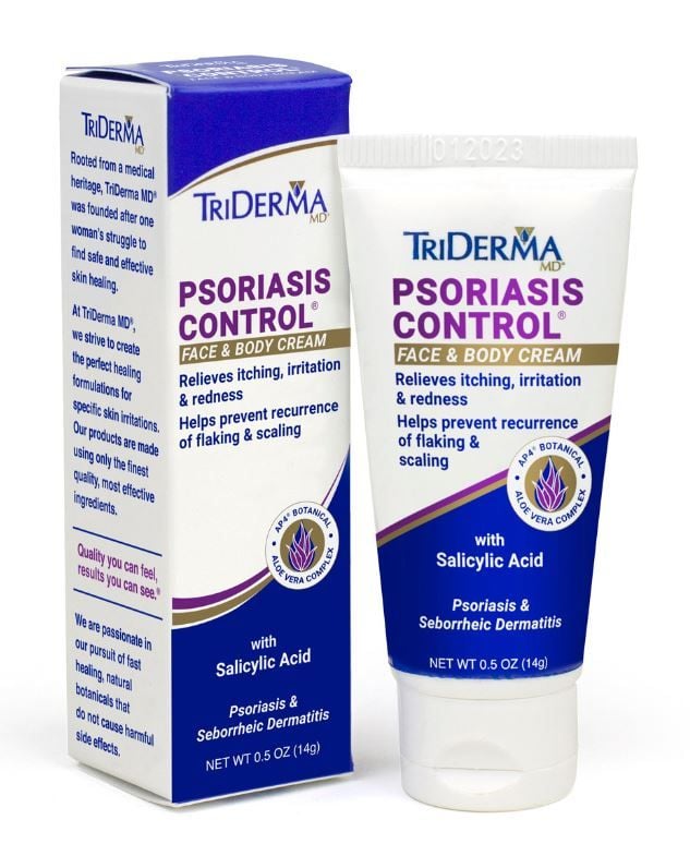 Psoriasis Control Face & Body Cream Tube and Box