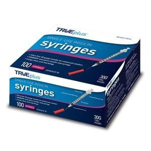 Image 1 of Trueplus Single-Use Insulin Syringe