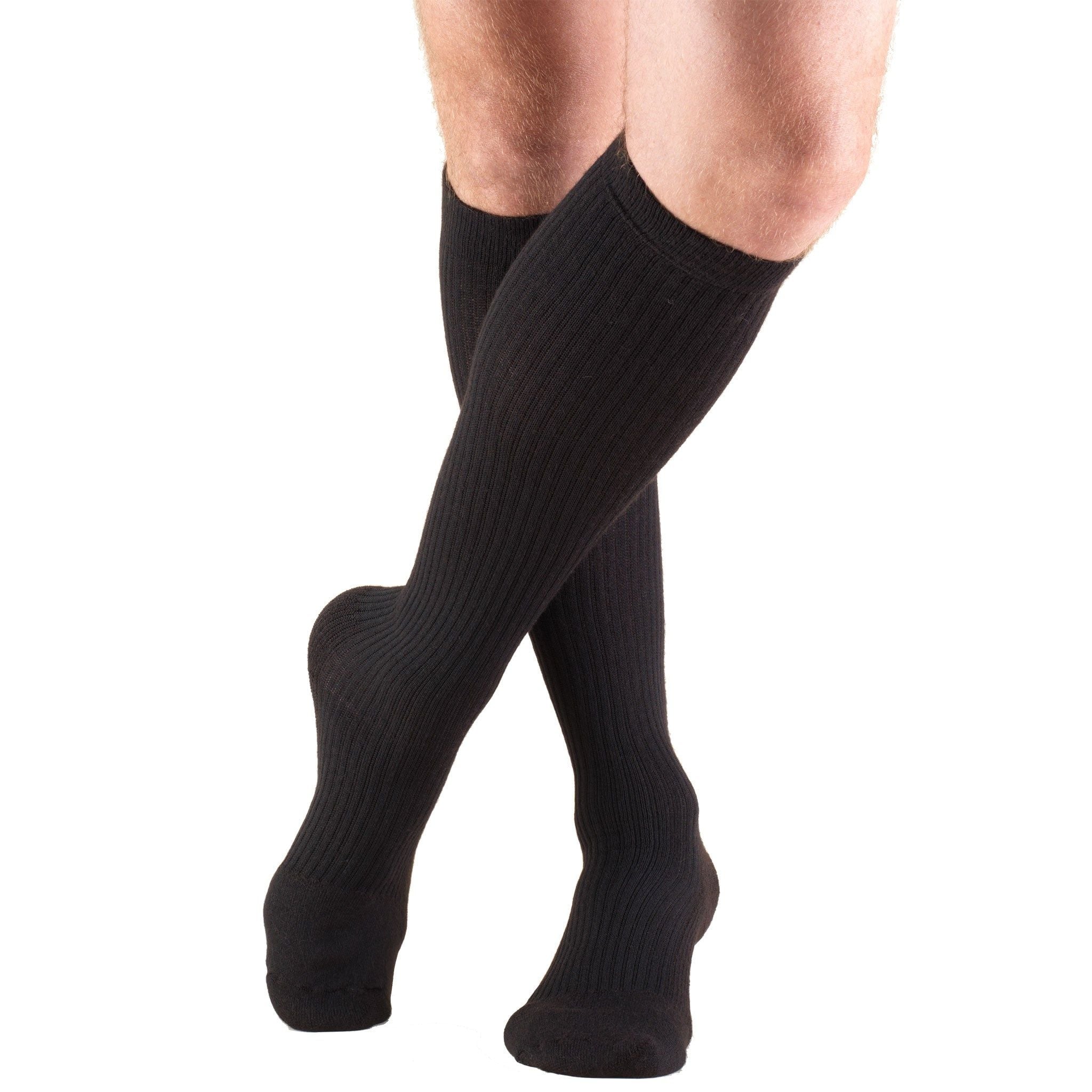 TRUFORM Men's Casual and Athletic Knee High Compression Socks 15-20 mmHg