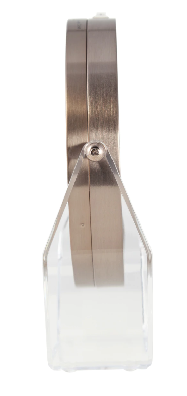 Image 3 of Zadro Two-Sided LED Lighted Vanity Swivel Mirror in Acrylic Base