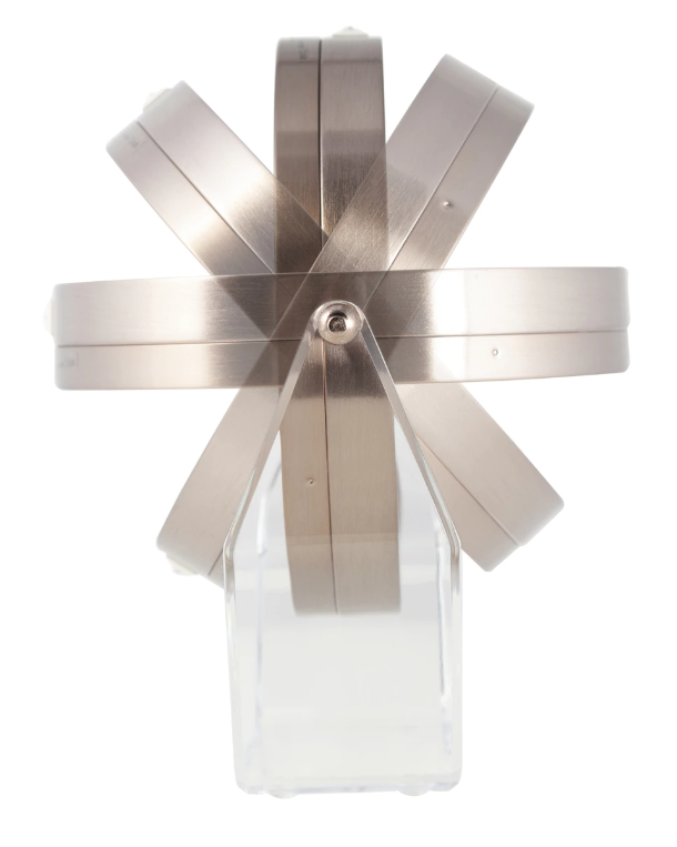 Image 4 of Zadro Two-Sided LED Lighted Vanity Swivel Mirror in Acrylic Base