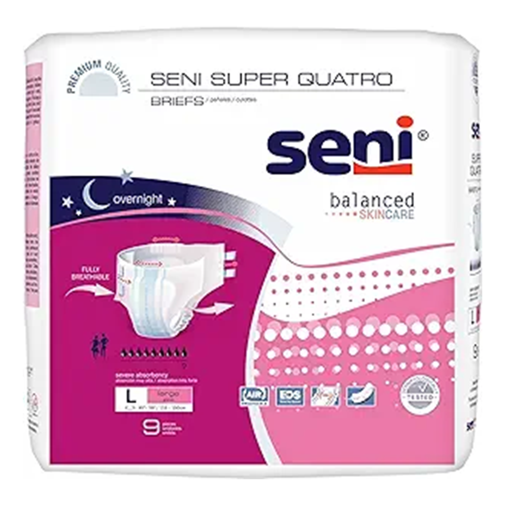Seni Super Quatro Briefs - Heavy Absorbency